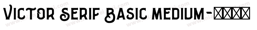 Victor Serif Basic Medium字体转换